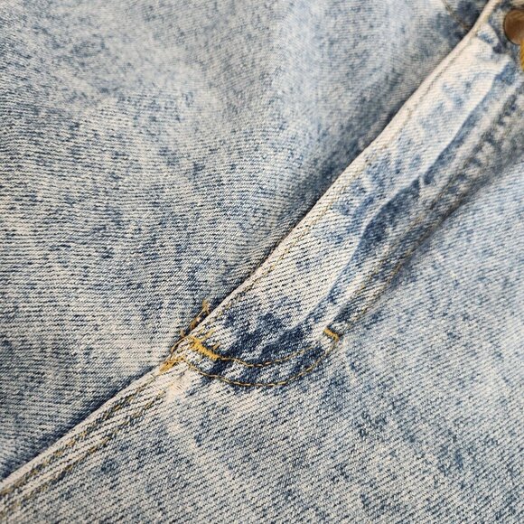Vintage 80s‎ 90s Lee Womens 32x29" Elastic Waist Blue Mom Jeans Lightwash - Picture 7 of 11
